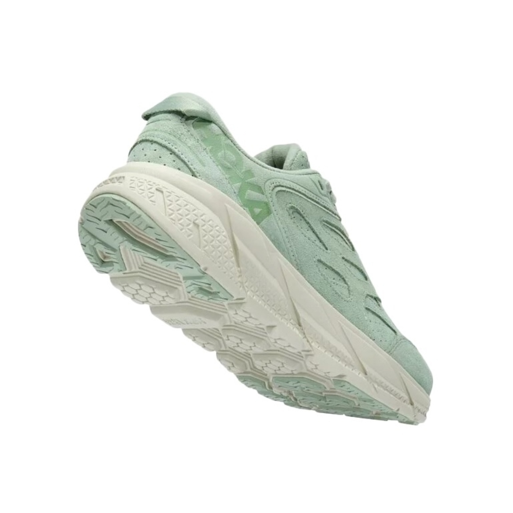 Кроссовки женские HOKA U CLIFTON L SUEDE Smoke Green / Celadon Tint