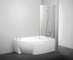 Шторка для ванной Ravak Chrome Rosa CVSK1 140/150 85