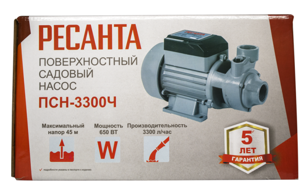 Поверхностный насос Ресанта ПСН-3300Ч в Москве