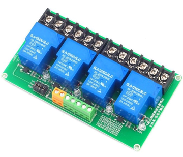 Релейный модуль 4-канала 12В 30А с опторазвязкой