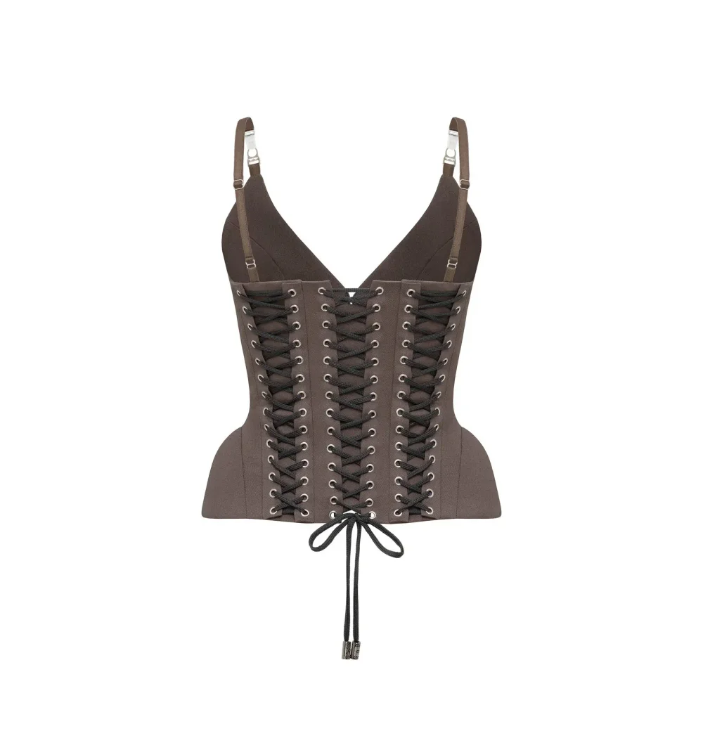Корсет шнурованный, Серый
