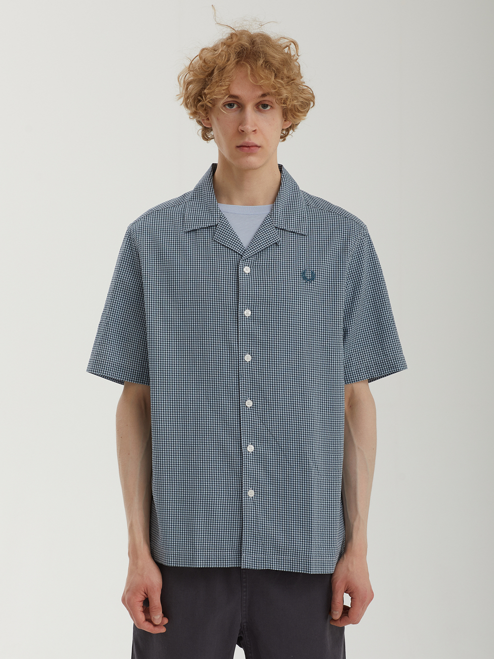 Мужская Рубашка Microgingham Seersucker