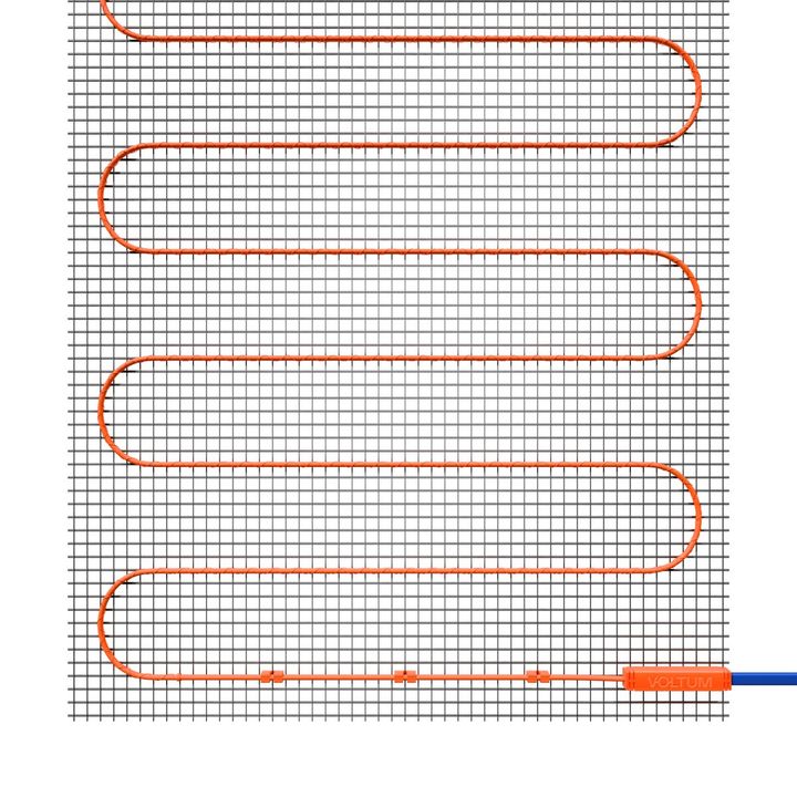 Нагревательный мат Voltum 150 Вт/м 1 м 0,5 м2 VLT01-150-0.5