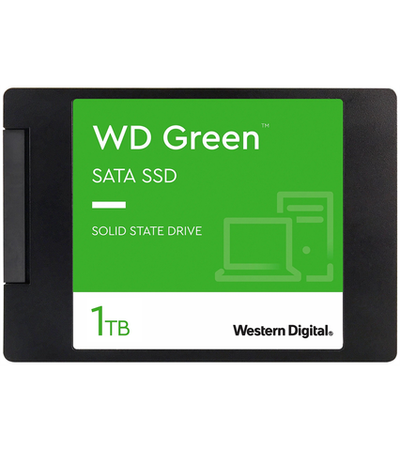 Твердотельный накопитель Western Digital Green SSD 2,5” SATA 1Tb, WDS100T3G0A, 1 year