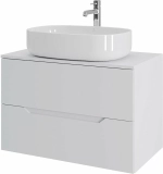 Тумба с раковиной Orange Line 80 Li-80TuwMDF+B08-600W белый