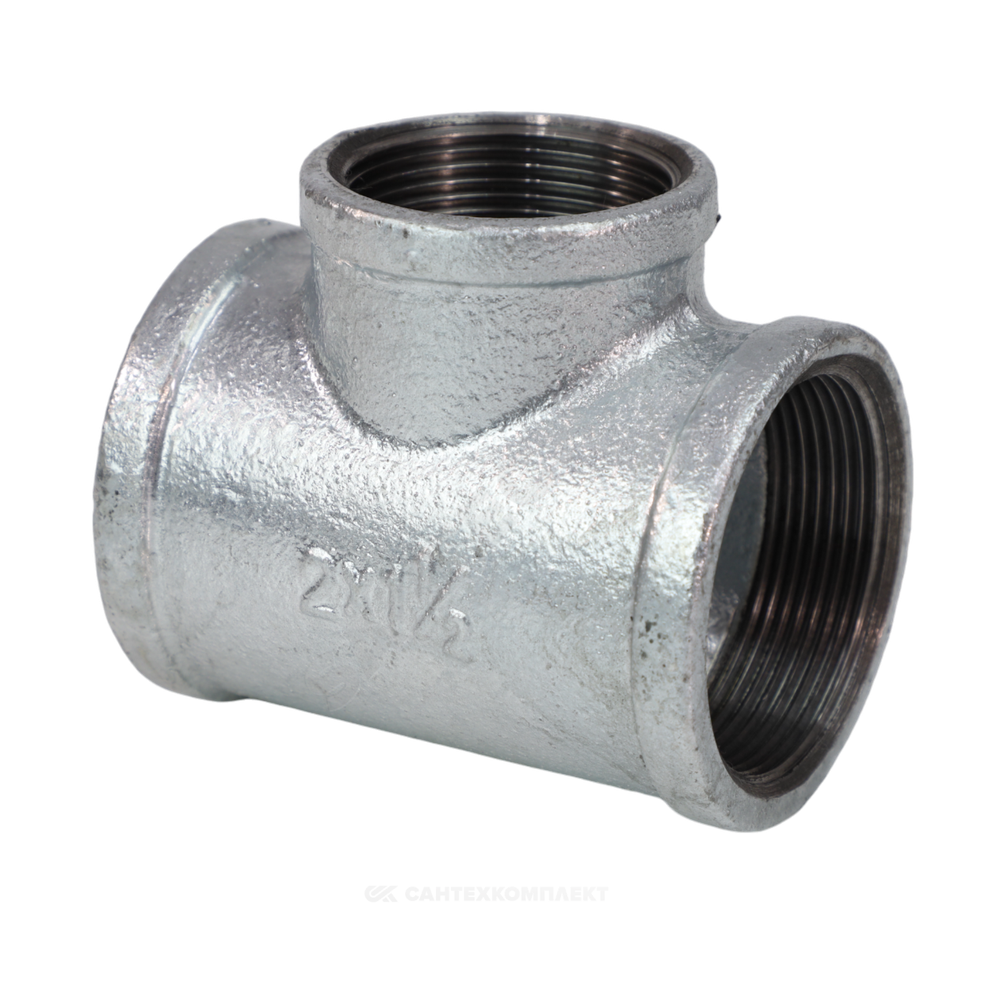 Тройник переходной чугун оц Ду 32х15 (1 1/4"х1/2") ВР/ВР Fittex PLUS