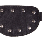 Маска закрытая с клепками черная на резинке