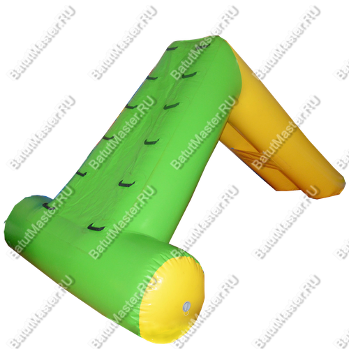 Надувной водный аттракцион «Приключения на скалах» желто-зеленый, 3,5*2,5*2 м