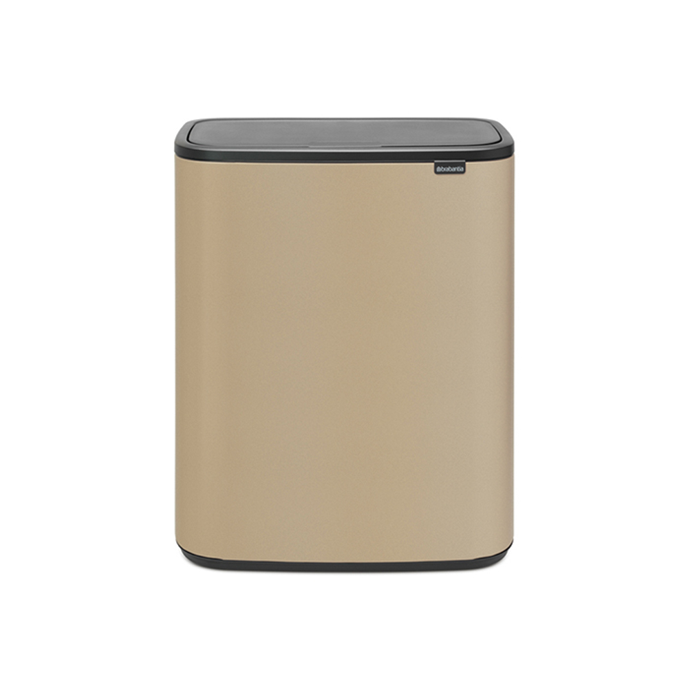 Мусорный бак Bo Touch Bin 2x30л Brabantia Минерально-золотой