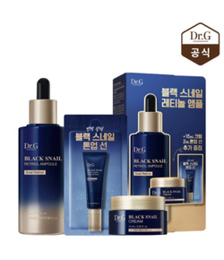 Dr. G. Black snail retinol ampoule Антивозрастная ампула с ретинолом и улиткой + 15мл крем + 2мл spf крем