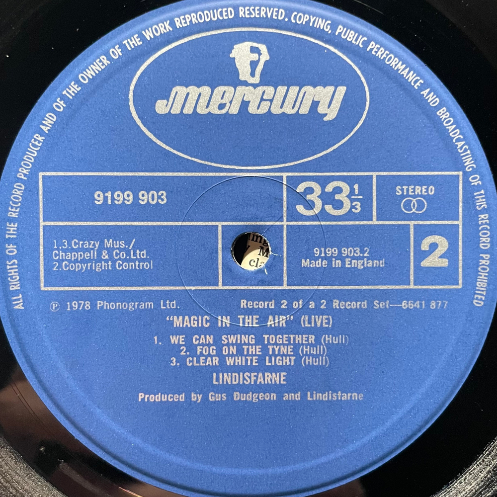 Lindisfarne ‎– Magic In The Air 2LP (Англия 1978г.)
