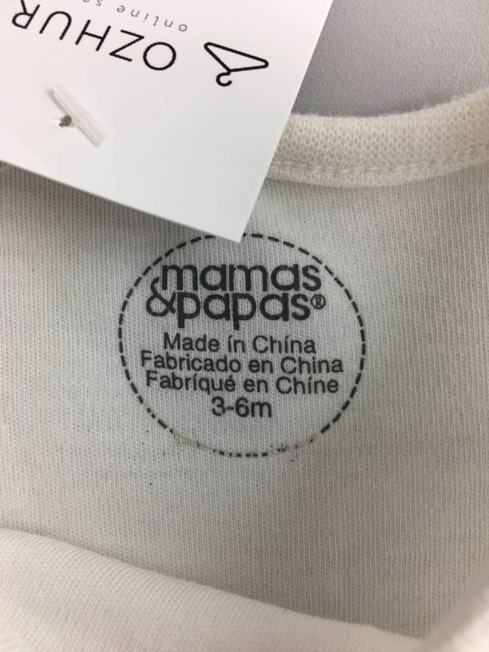 Боди Mamas & Papas из хлопка на 3-6 месяцев