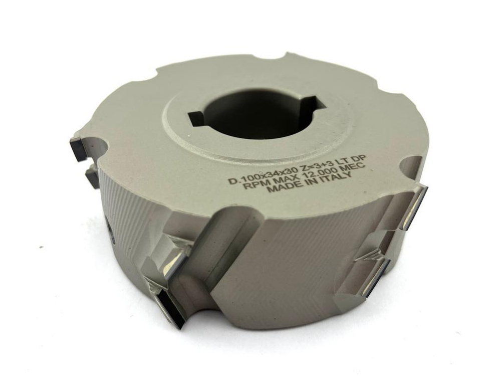 PCD фреза D.100x34x30+DKN Z=3+3 H=3 LH + RH для Brandt, SCM, IMA, Holzher