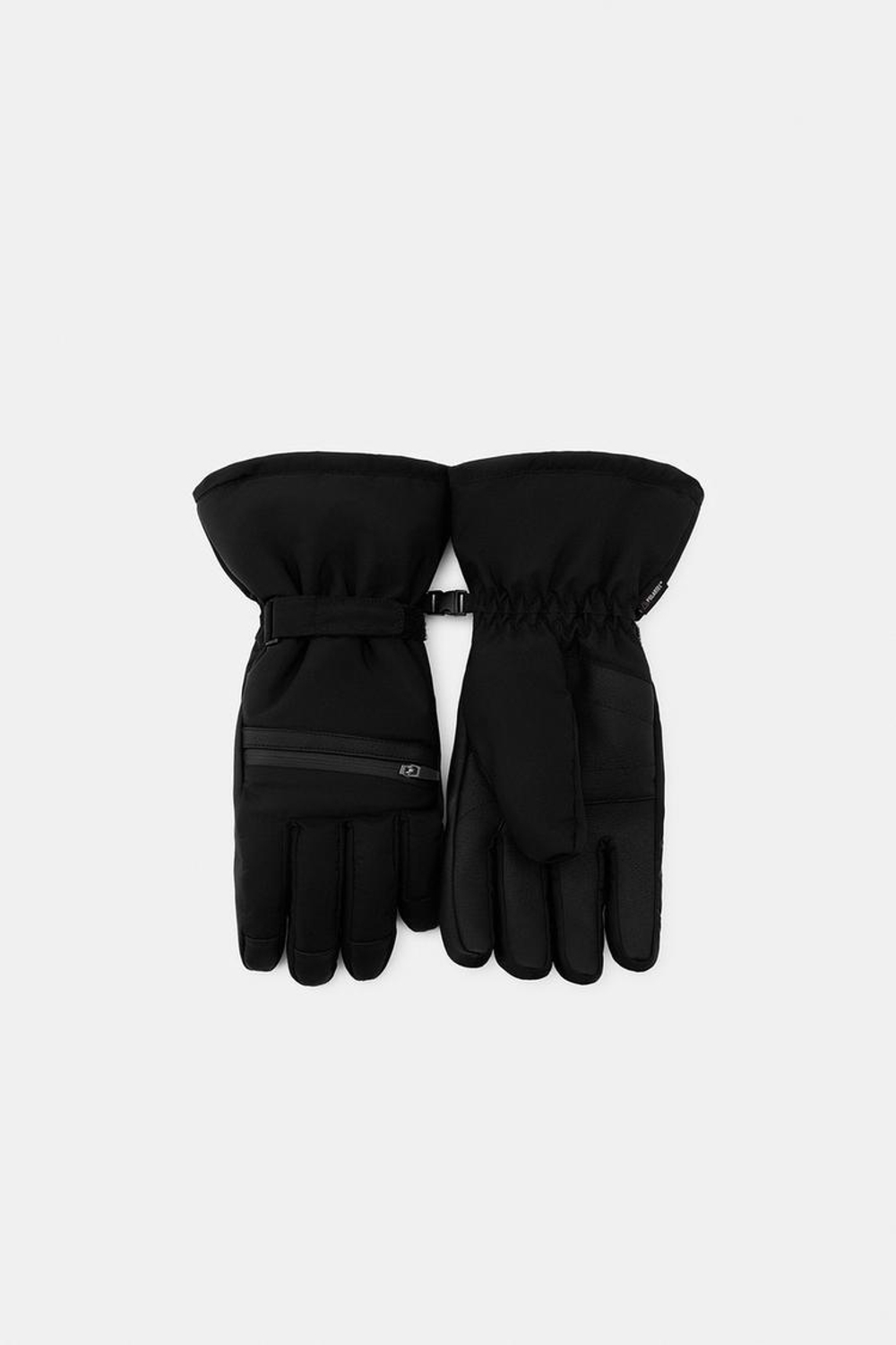 ZARA ВОДОНЕПРОНИЦАЕМЫЕ ПЕРЧАТКИ SKI COLLECTION, ЧЕРНЫЙ
