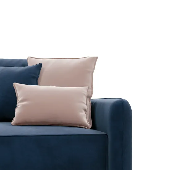 ПОРТЛЕНД Диван прямой с банкеткой синий