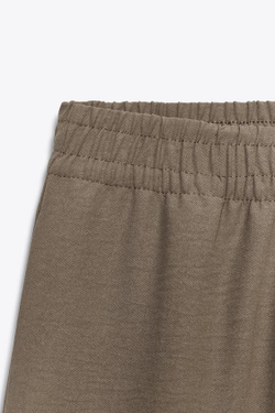 ZARA ШИРОКИЕ БРЮКИ, РЫЖЕВАТО-КОРИЧНЕВЫЙ