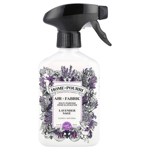 Poo-Pourri, Home-Pourri, Air + Fabric, универсальное средство для устранения запаха, лаванда и шалфей, 325 мл (11 жидк. унц.)