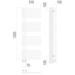 Полотенцесушитель TERMINUS Люкс Астра П24 70х1200 NEW