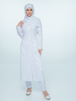 Халат медицинский женский | Х-272 клеон проф белый