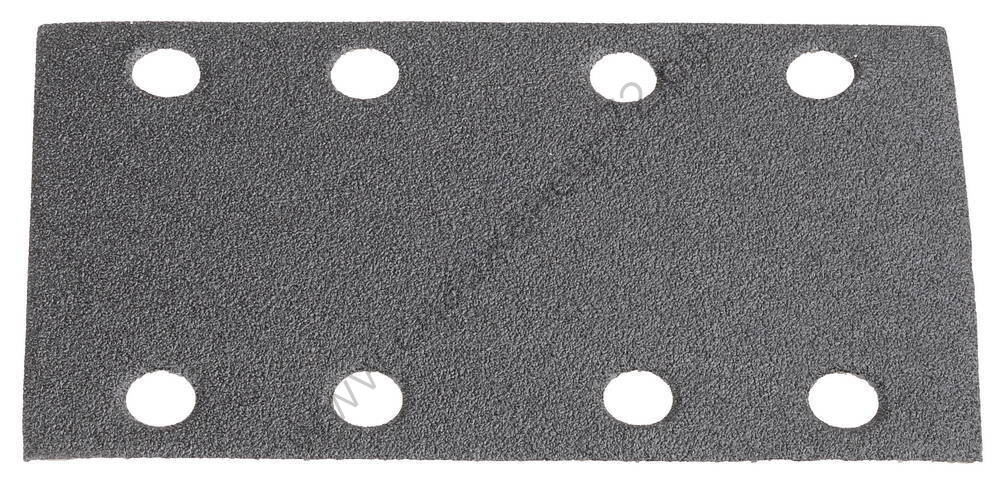 Лист шлиф. универс. URAGAN ″Оптимал. для тверд. пород дерева″ 8 отв. по линии, на липучке, для ПШМ, P100, 80х133мм, 10шт