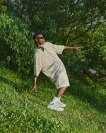 Шорты One Two Baggy LOGO Alabaster Gleam