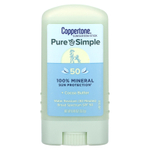 Coppertone, Pure & Simple, солнцезащитный стик, SPF 50, какао-масло, 13,9 г (0,49 унции)