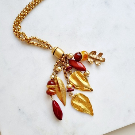 Кулон Dauplaise с листочками