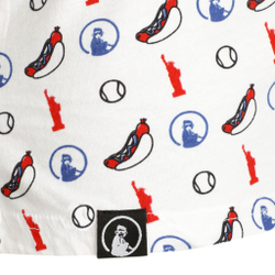 Мужское теннисное поло Quiet Please New York Statement T-Shirt Men - White, Multicoloured