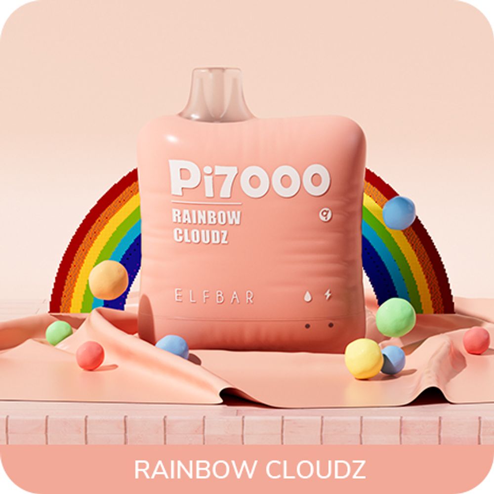 Elf Bar PI7000 500mAh Rainbow Cloudz 5%