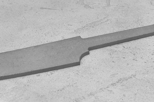 Заготовка для ножа, сталь VG-10 2,8мм. Модель "Геликон ГУ145" с клинком 145мм, ТО 62-63HRC