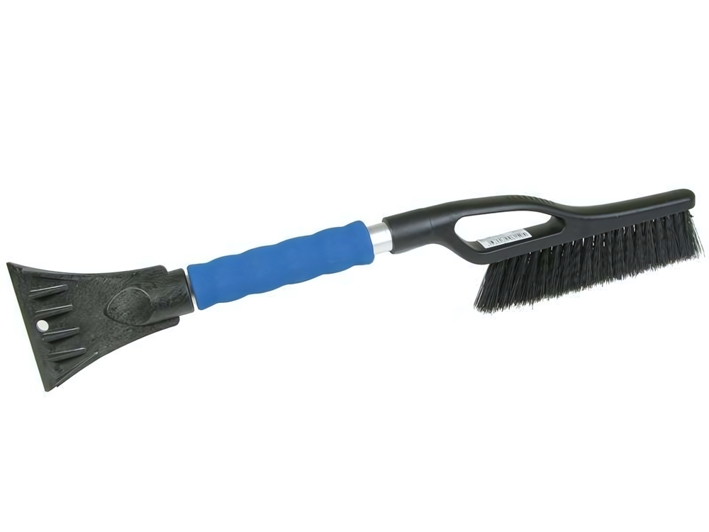 Щетка автомобильная со скребком ЛЮКС МИНИ, алюм.ручка с держателем