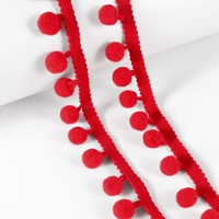 Тесьма с помпонами D 10 мм