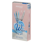 Ручка шариковая, масляная, автоматическая, Piano, синие чернила, прозрачный цветной корпус, набор 12 шт