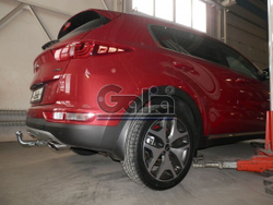 Фаркоп оцинкованный Galia H095C для Hyundai Tucson дорестайл 2015-2018, Kia Sportage 4 дорестайл 2015-2018(паспорт и сертификат в комплекте)(без электрики)