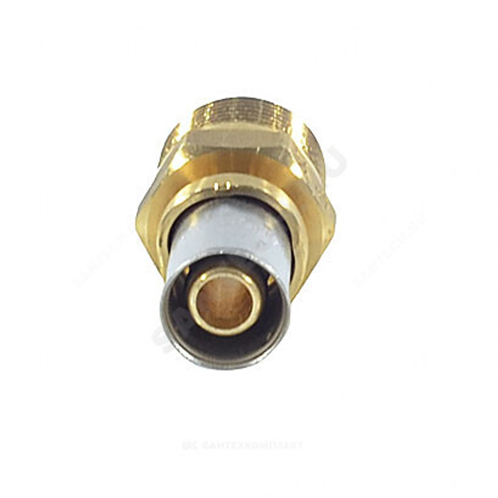 Муфта для МП/PE-X труб латунь пресс Дн 16х3/4" НР RM107 Giacomini RM107Y043
