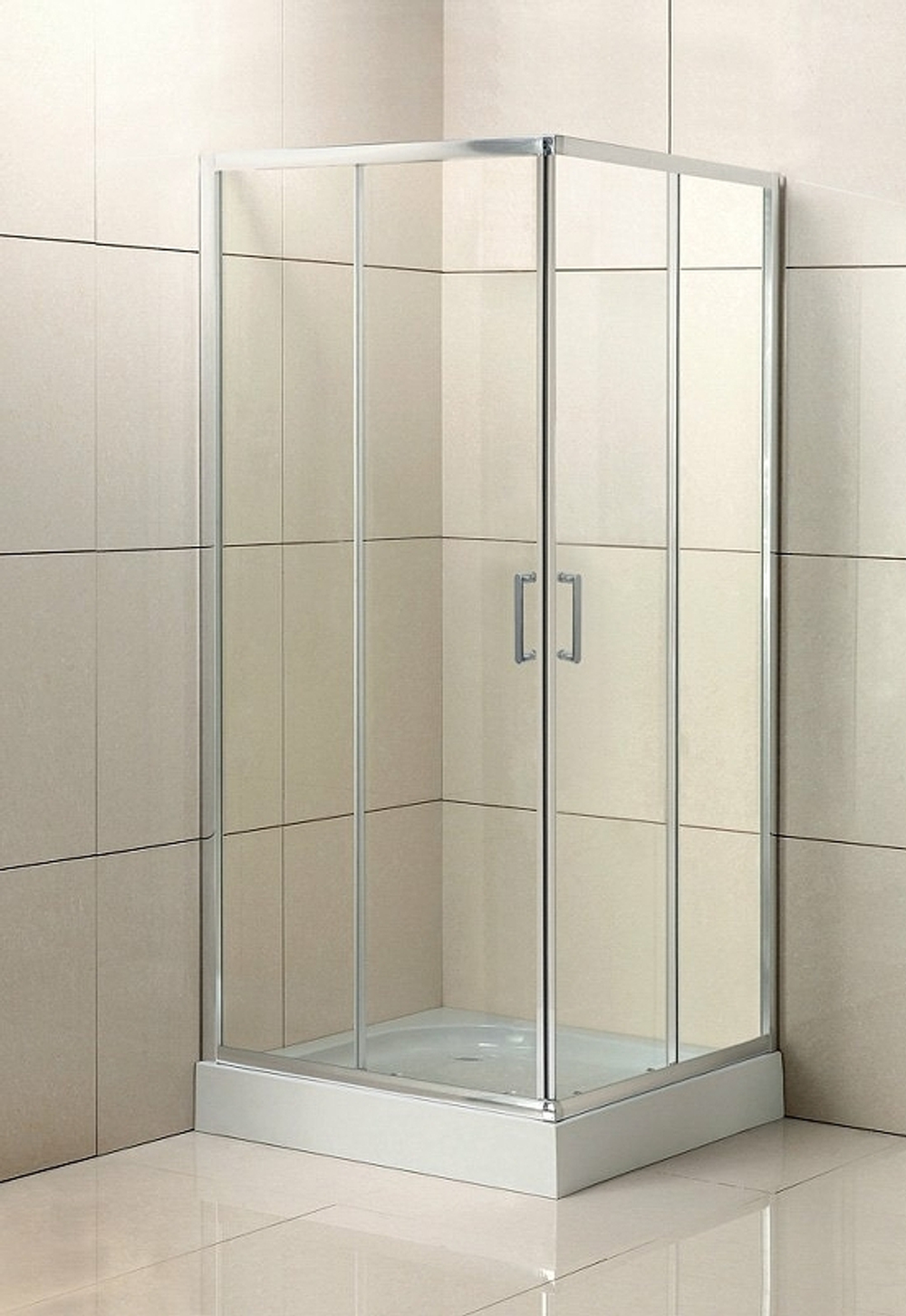 Душевой уголок BelBagno Uno 95х95 UNO-195-A-2-95-C-Cr профиль Хром стекло прозрачное