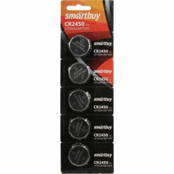 Батарейка CR 2450 SmartBuy BL (Цена за 5шт)
