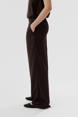 Брюки на резинке brown