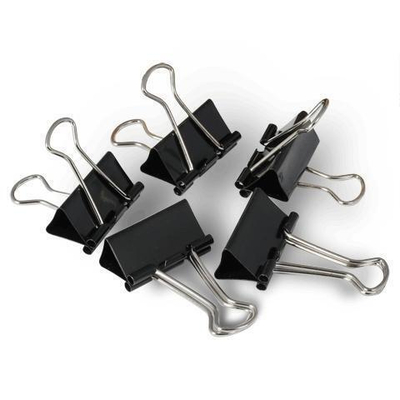 Зажимы д/бумаг 51мм 12шт черные (DOLCE COSTO)