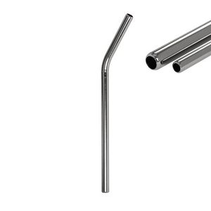 Трубочка металлическая для смузи изогнутая