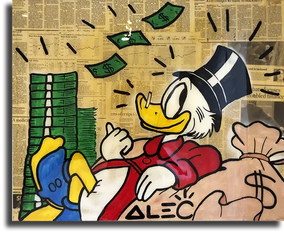 Постер "Скрудж с деньгами"