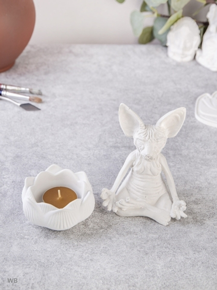 Набор Статуэтка Сфинкс и подсвечник лотос