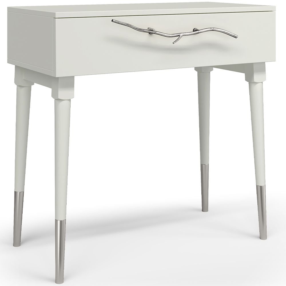 Консоль Арт Колор matte Стайл Сильвер Белый опал матовый