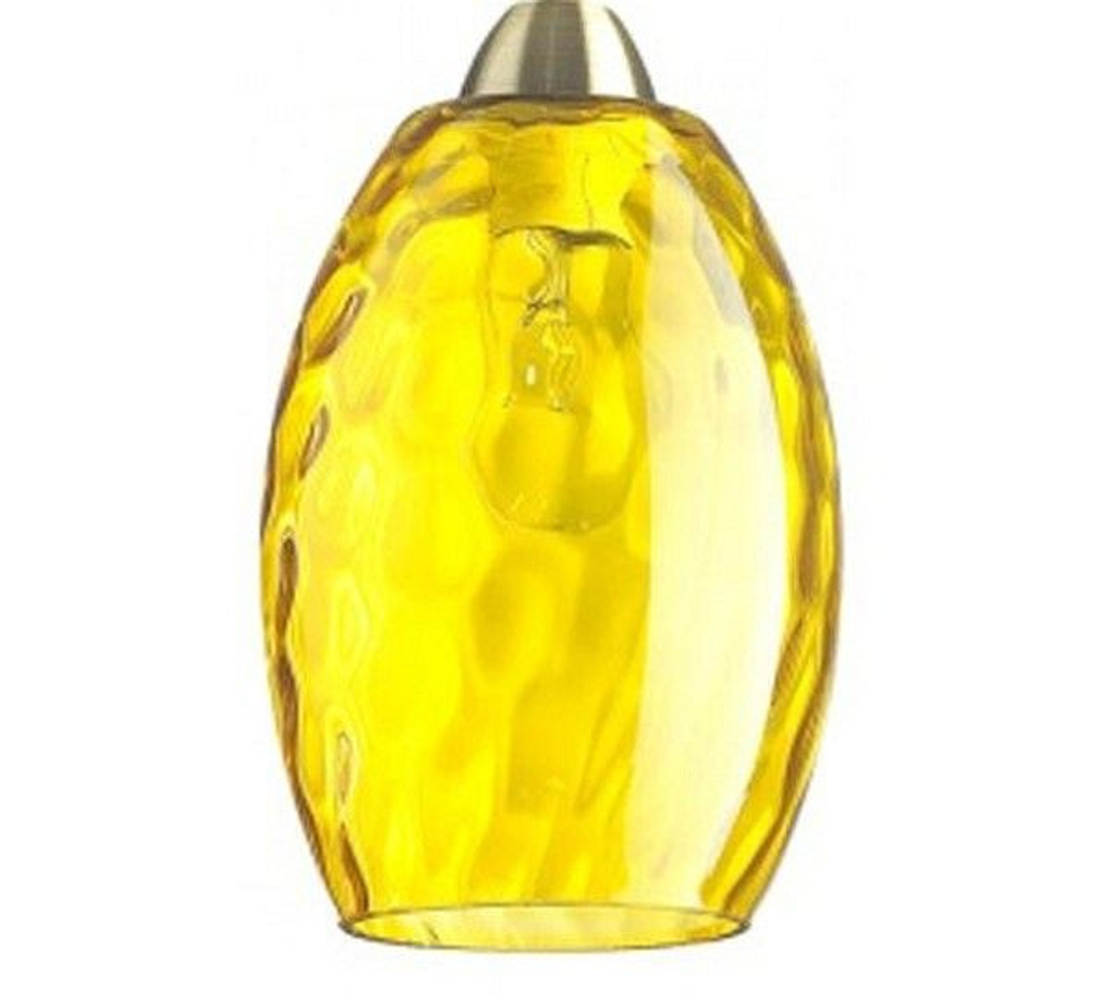 Плафон стеклянный "Соты" Жёлтые