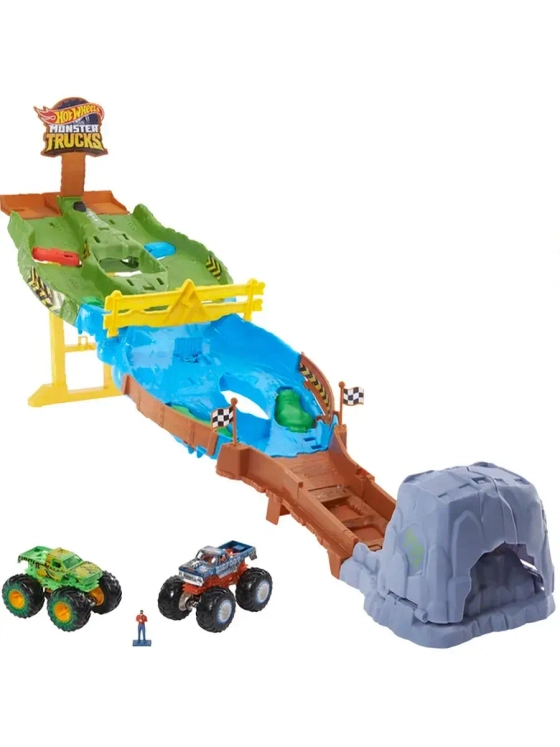 Автотрек трек Хот Вилс Монстр Трак Гонки Титанов HGV12