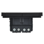 FORTE&PIANO Выключатель 2-клавишный перекрестный 10А FP109M металл черный IEK