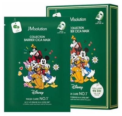 Тканевая маска с центеллой –JMsolution Disney collection barrier cica mask , 30 мл