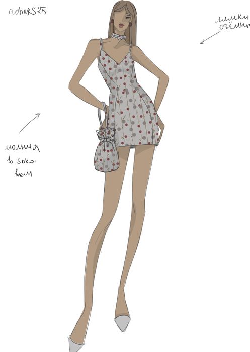 ПЛАТЬЕ МИДЖИ БОРДОВЫЙ ПРИНТ