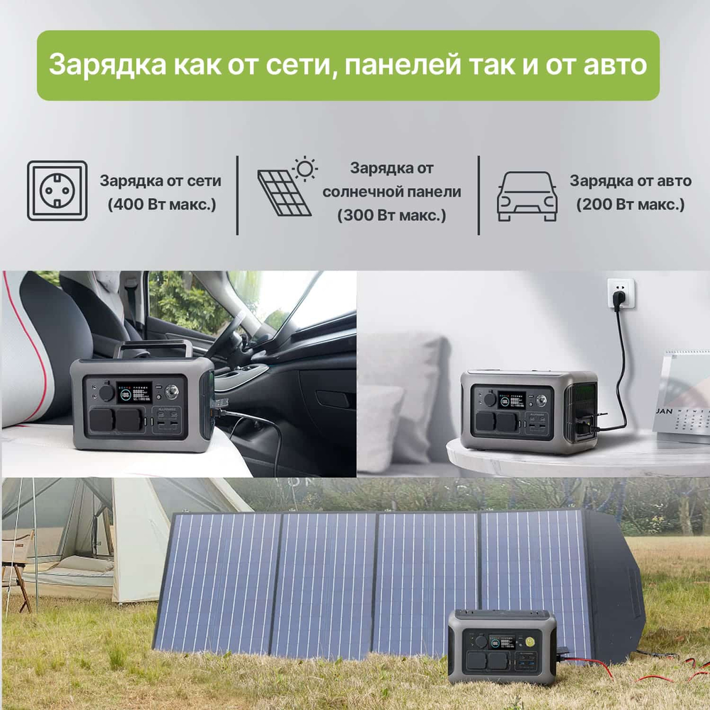 Портативная электростанция Allpowers R600, 600 Вт
