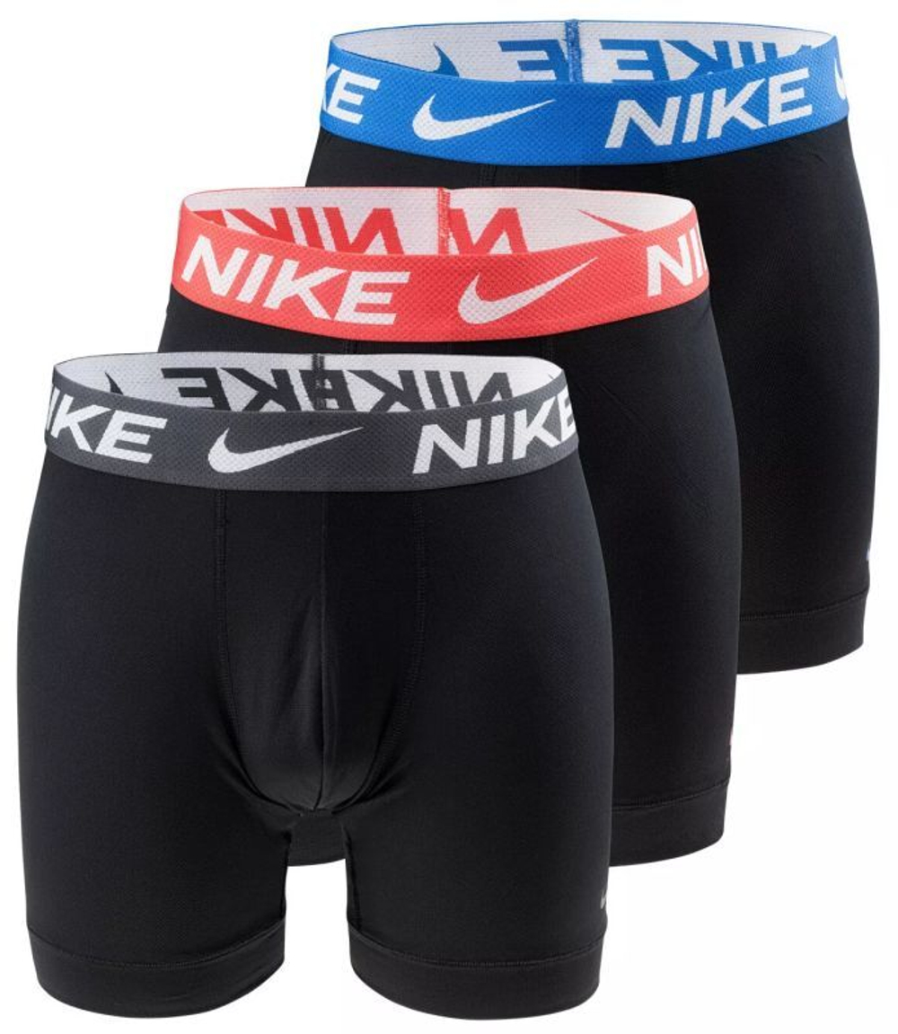 Мужские спортивные боксеры Nike Everyday Cotton Stretch Brief 3P - черный